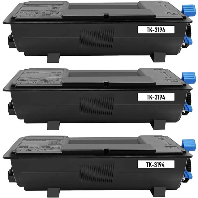 3x Kyocera TK-3194 Black Compatible Toner Cartridges TK3194