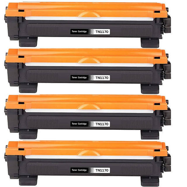4x Brother TN1170 Compatible Toner Cartridges