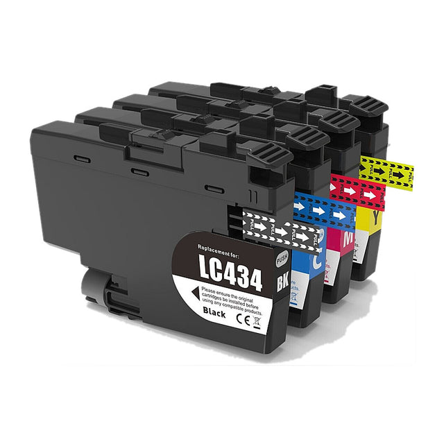 Brother LC434 Compatible Value Pack, LC434 ink 4 pack combo
