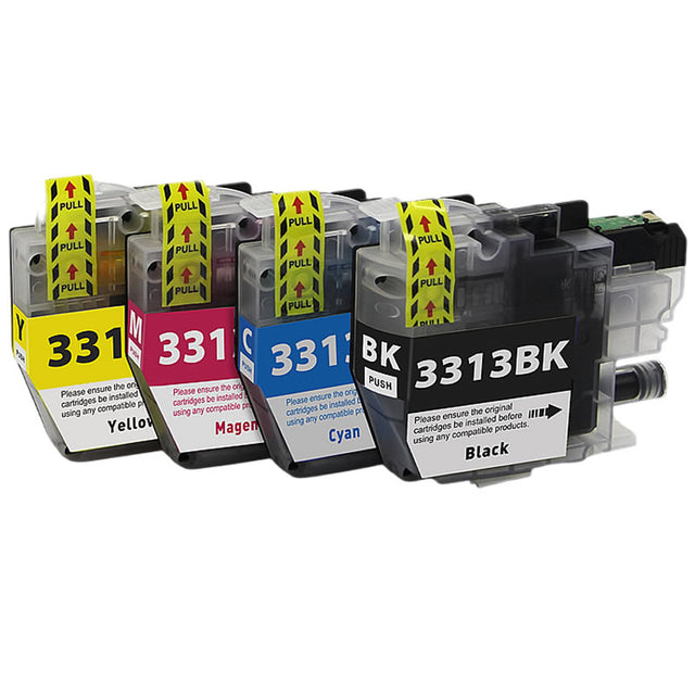 Brother LC3313 Value Pack ( LC-3313 ) combo 4 ink MFC-J890DW, MFC-J491DW