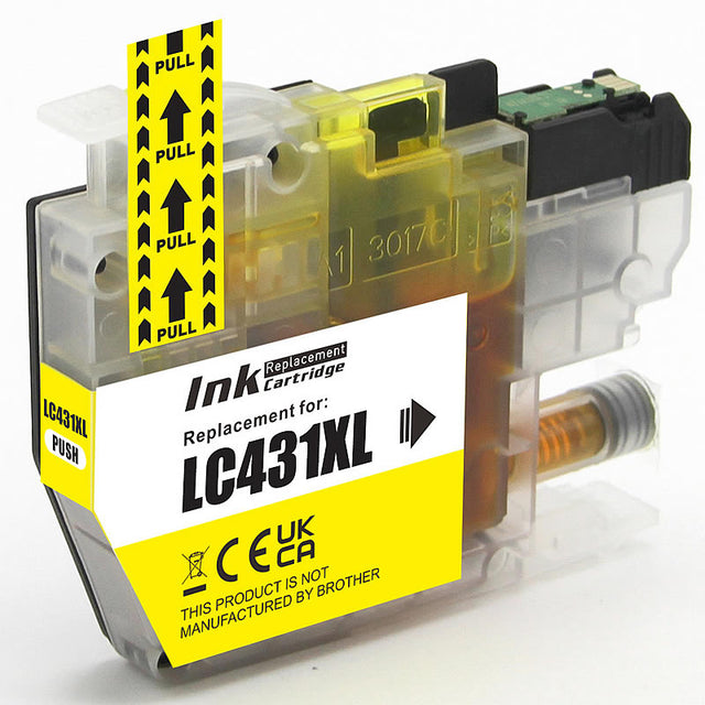 Brother LC431XL Yellow Compatible Ink Cartridge