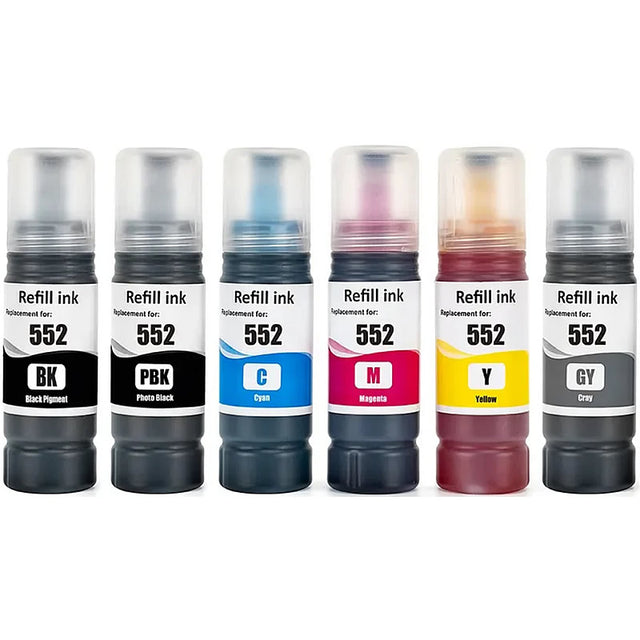 Epson T552 EcoTank Compatible Ink Refill Set