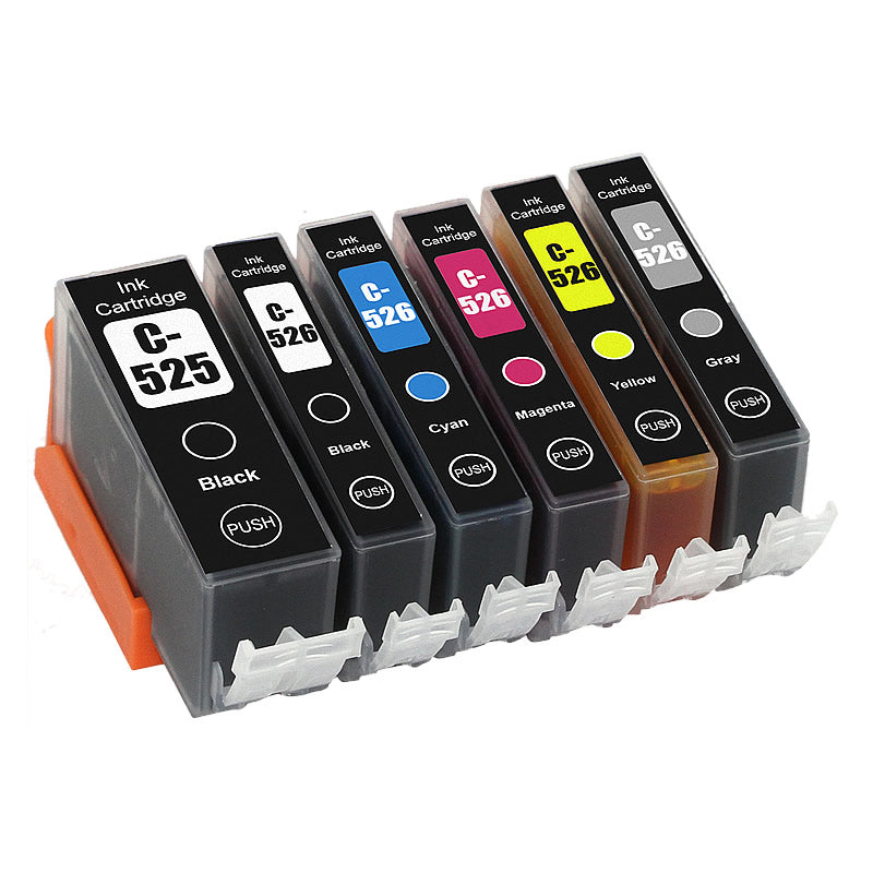 Wiederbefüllbare Tintenpatronen Canon PGI-525 CLI-526 für MG6150 MG6250 MG8150 MG8240 MG8250 Wiederbefüllbare Tintenpatronen Canon PGI-525 CLI-526 für MG6150 MG6250 MG8150 MG8240 MG8250
