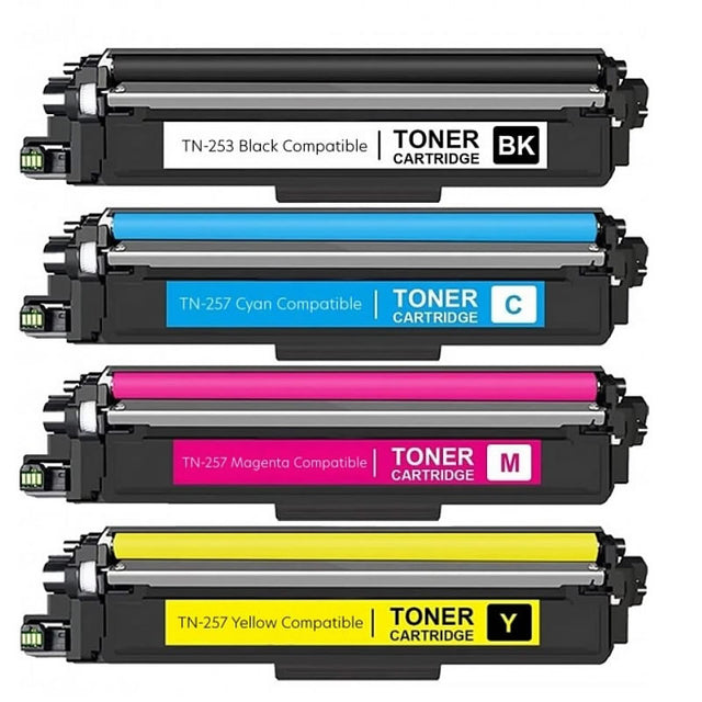Brother TN-257 Value Pack Combo TN257 compatible ( TN253/TN257 )
