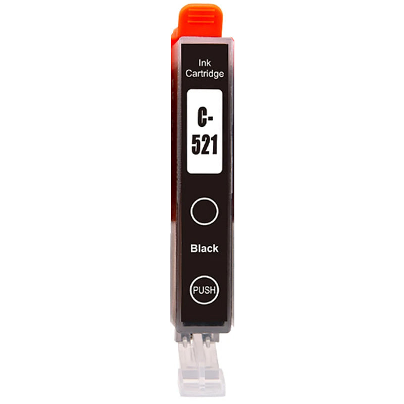 Cartouche D'encre Canon CLI-521 Bk Originale Noire, Neuve Sous Blister
