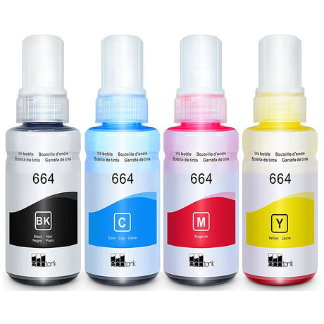 Epson T664 EcoTank Compatible Ink Refill Set