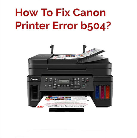 Maxify B504 error fix canon