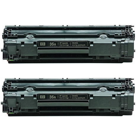 2x HP 35A Compatible Toner Cartridges (CB435A)