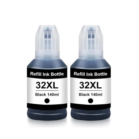 2x HP 32XL Compatible Ink Refill Bottles