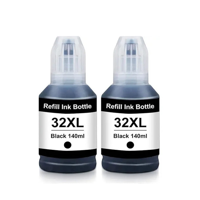2x HP 32XL Compatible Ink Refill Bottles