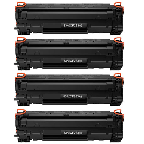 4x HP CF283A Black Compatible Toner Cartridges