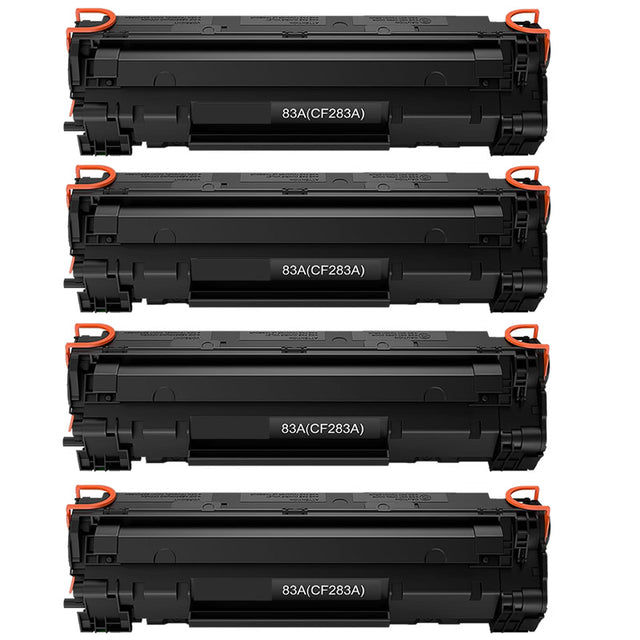 4x HP CF283A Black Compatible Toner Cartridges