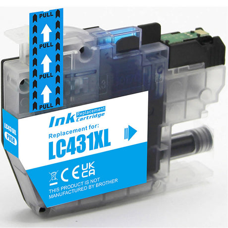 Brother LC431XL Cyan Compatible Ink Cartridge