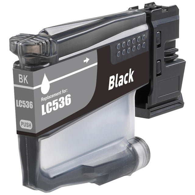 Brother LC536BK Black Compatible Ink Cartridge
