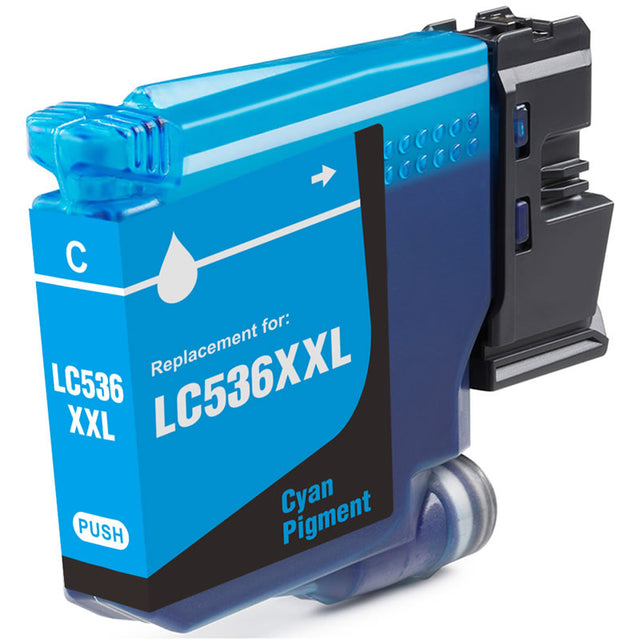 Brother LC536C XXL Cyan Compatible Ink Cartridge