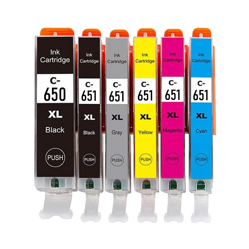 Canon PGI 650XL / CLI 651XL Compatible 6 Pack – Ink Hub