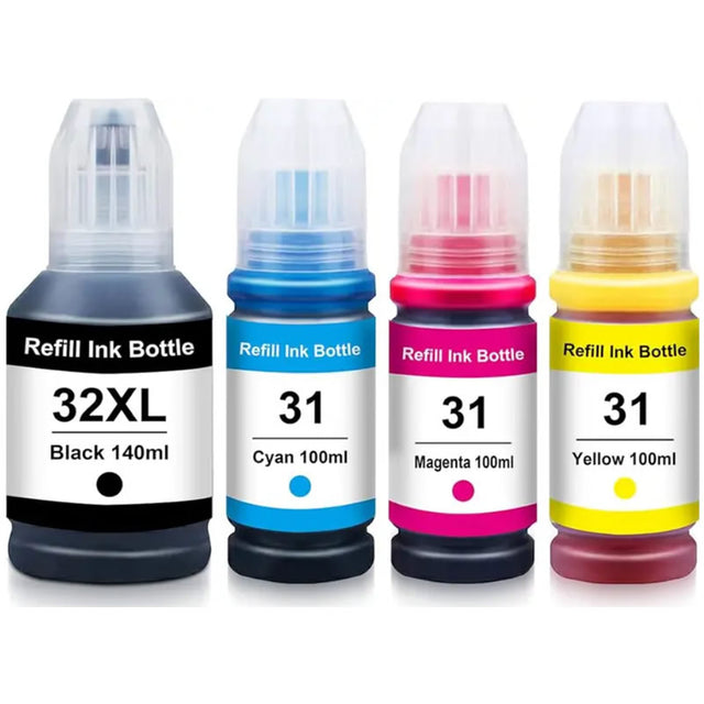 HP 31XL and HP 32XL Compatible Ink Refill Bottles