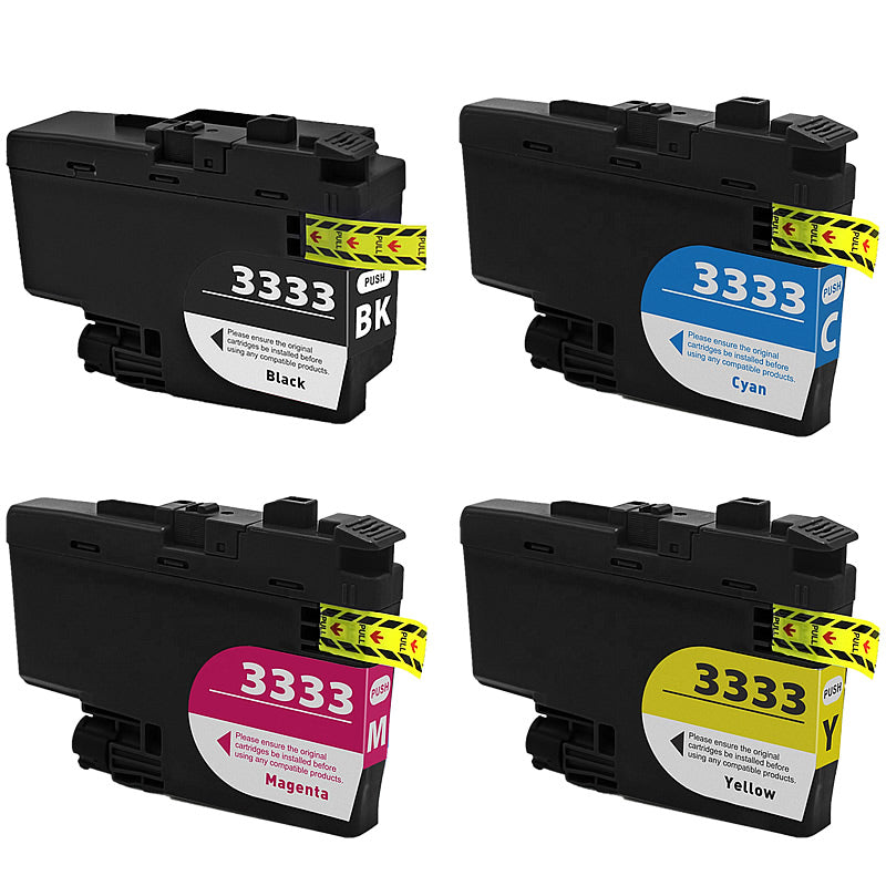 Brother LC3333 Compatible Value Pack 4 ink combo – Ink Hub