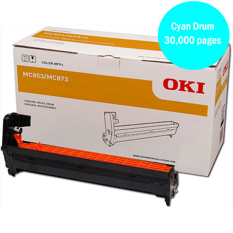 OKI 44844483 Cyan Drum Unit for MC853 and MC873