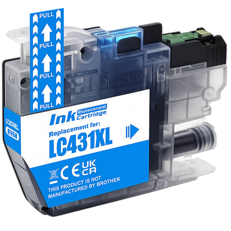 Brother LC431XL Cyan Compatible Ink Cartridge