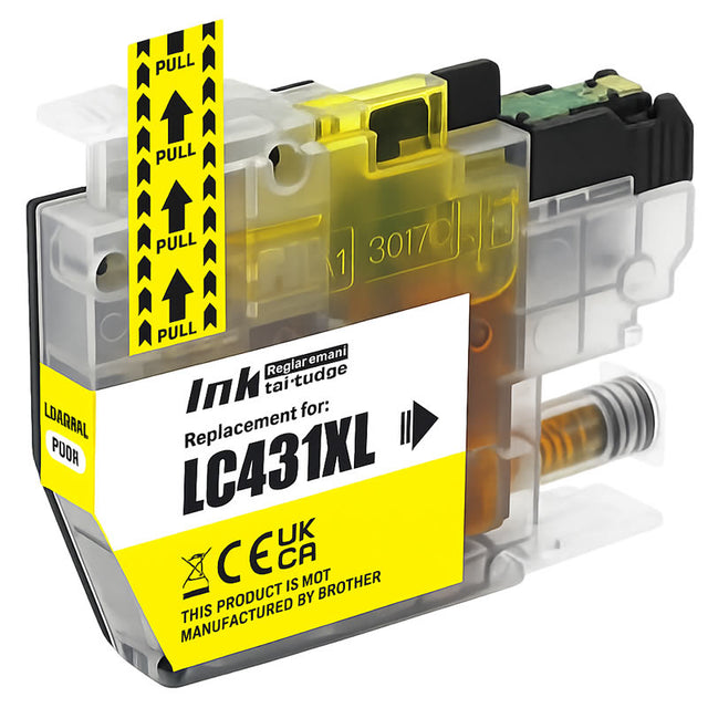 Brother LC431XL Yellow Compatible Ink Cartridge