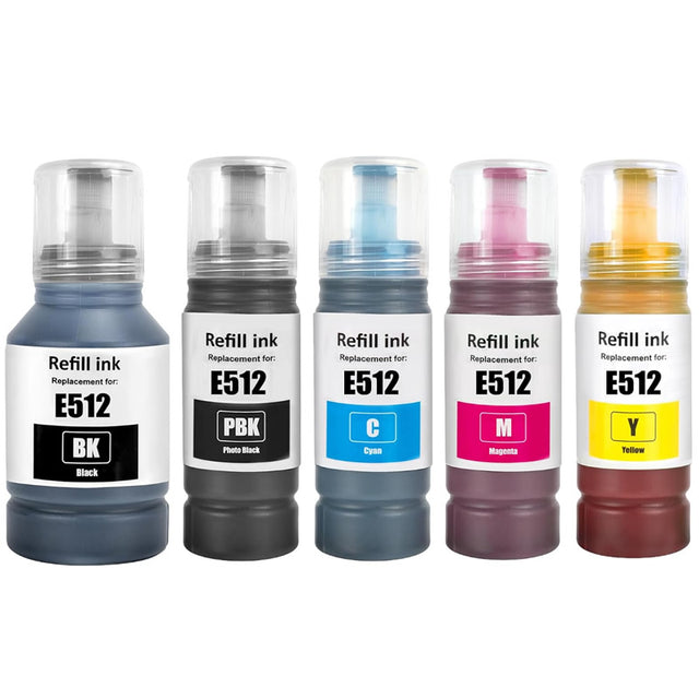 Epson T512 EcoTank Compatible Ink Refill Set