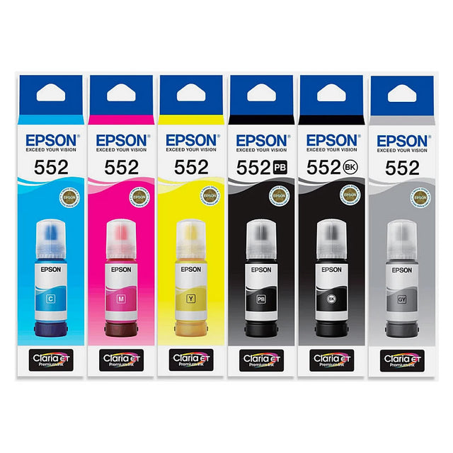 Epson T552 Genuine EcoTank Ink Bottle Set