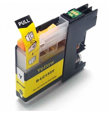 Brother LC 133Y Yellow Compatible Ink Cartridge