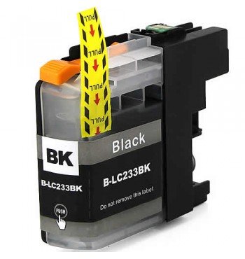 Brother LC 233 Black Compatible Ink Cartridge