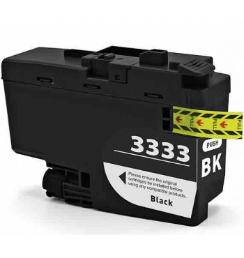 Brother LC 3333BK Black Compatible Ink Cartridge