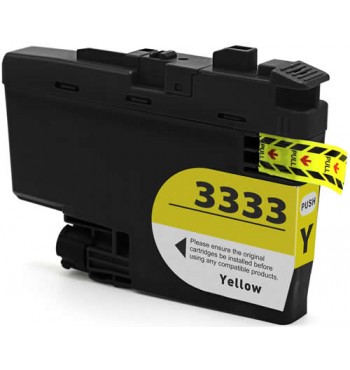 Brother LC 3333Y Yellow Compatible Ink Cartridge
