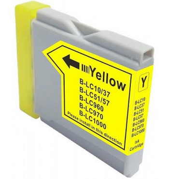 Brother LC 37Y Yellow Compatible Ink Cartridge