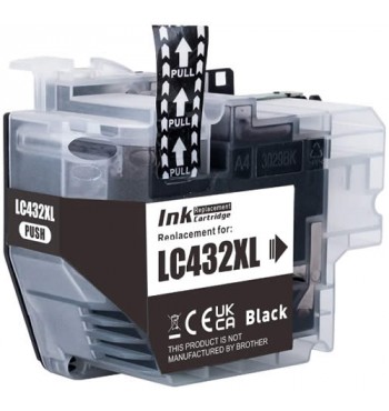 Brother LC432XL Black Compatible Ink Cartridge