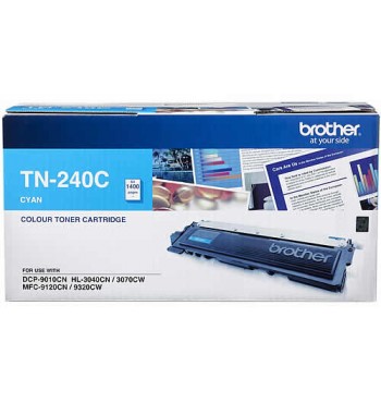 Brother TN 240C Cyan Genuine Toner Cartridge
