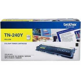 Brother TN 240Y Yellow Genuine Toner Cartridge