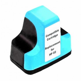 HP 02 Light Cyan Compatible Ink Cartridge