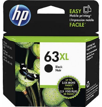 HP 63XL High Yield Black Ink Cartridge