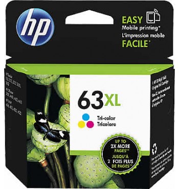 HP 63XL High Yield Colour Ink Cartridge