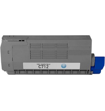 Oki C712 Cyan Compatible Toner Cartridge ( Oki 46507611 )