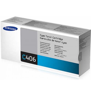 Samsung CLT C406S Cyan Genuine Toner Cartridge